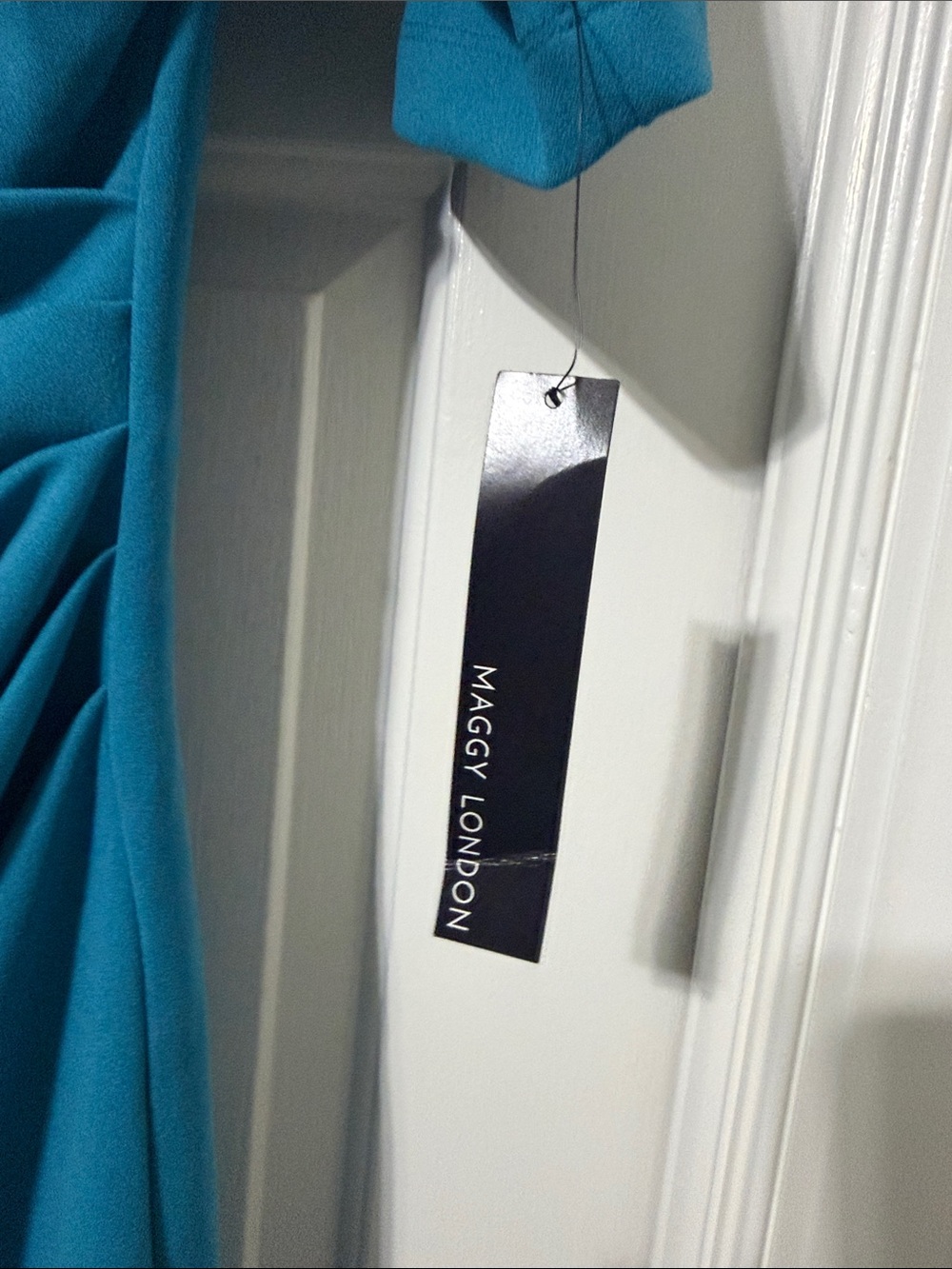 Maggy London Teal Midi Sheath Dress - Picture 2 of 5